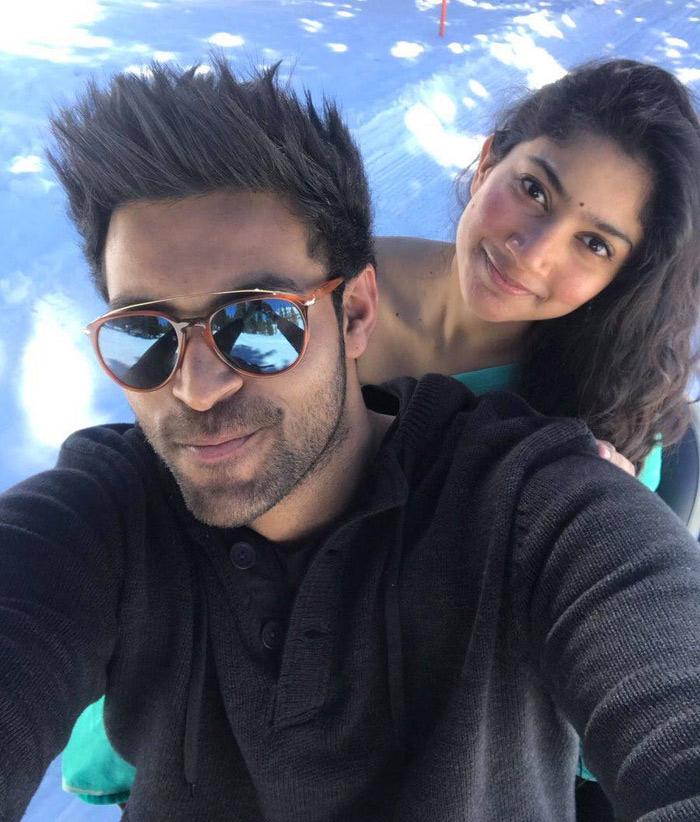 Varun Tej and Sai Pallavi Selfie