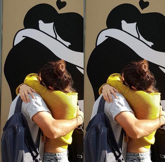 Virushka Viral Kissing Poster