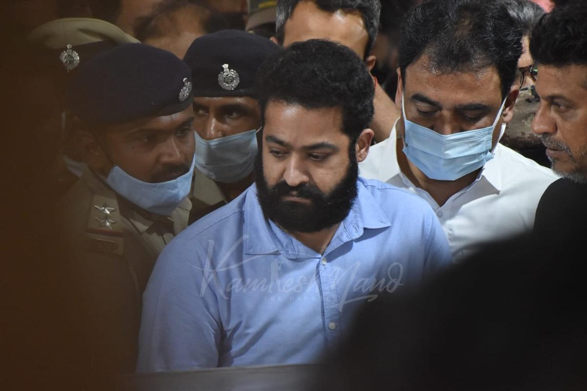 Young Tiger NTR gets emotional at Puneeth Rajkumar condolence meet