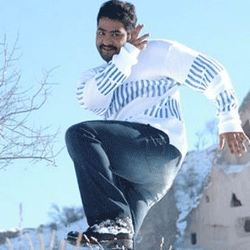 Junior NTR dancing for Anushka's beat.