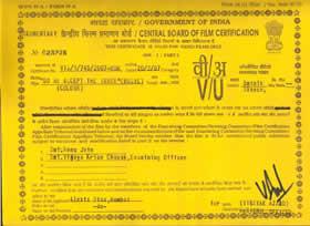 Censor Certificate fines
