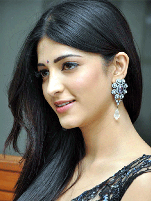 Shruthi Haasan's Hat-Trick with Mega Heroes
