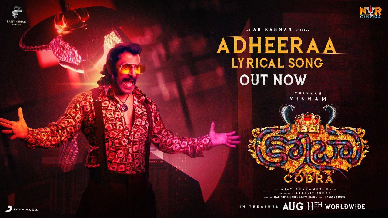 Cobra's Adheera song appeals