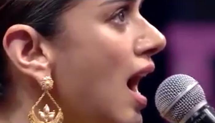 Karthi Shocked With Aditi Singing Talent