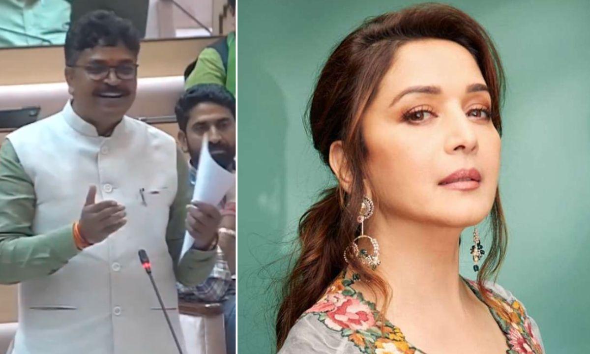 After Rohit Sharma Congress insults Madhuri Dixit