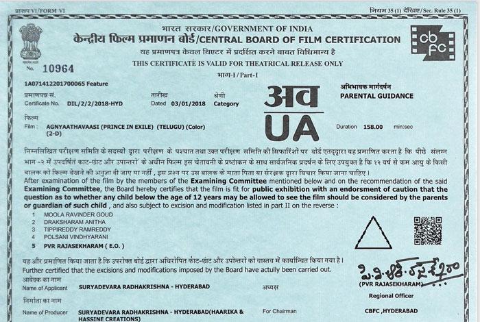 Agnyathavasi Run Time Locked