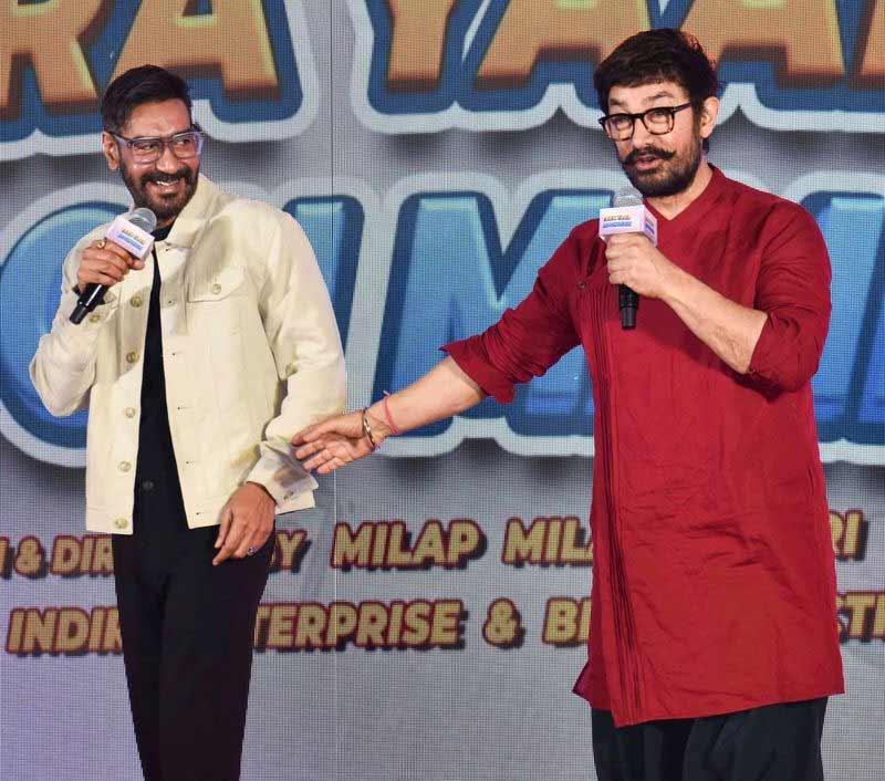 Ajay Devgn And Aamir Khan Teases About Sequel Of Much Loved Ishq