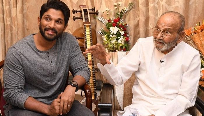 Allu Arjun With K Vishwanath!