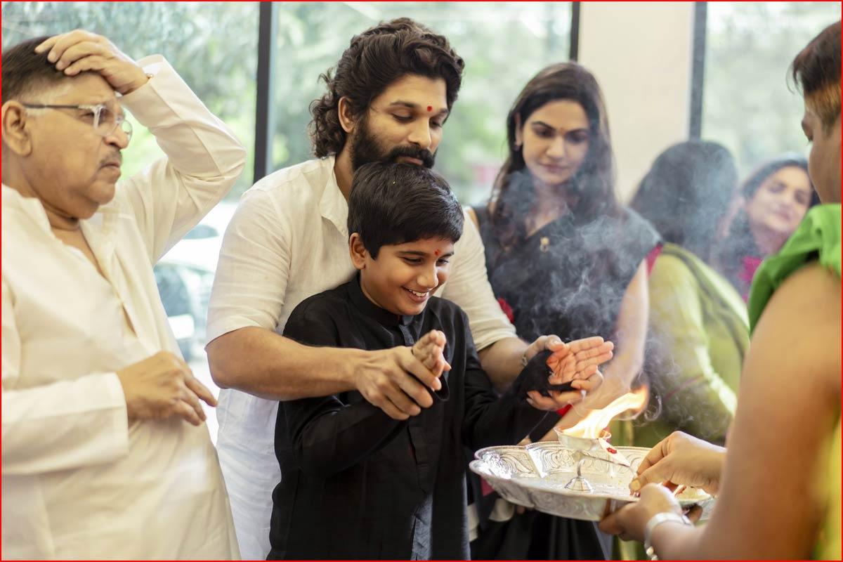 Allu Arjun and family celebrates Ganesh Chaturthi