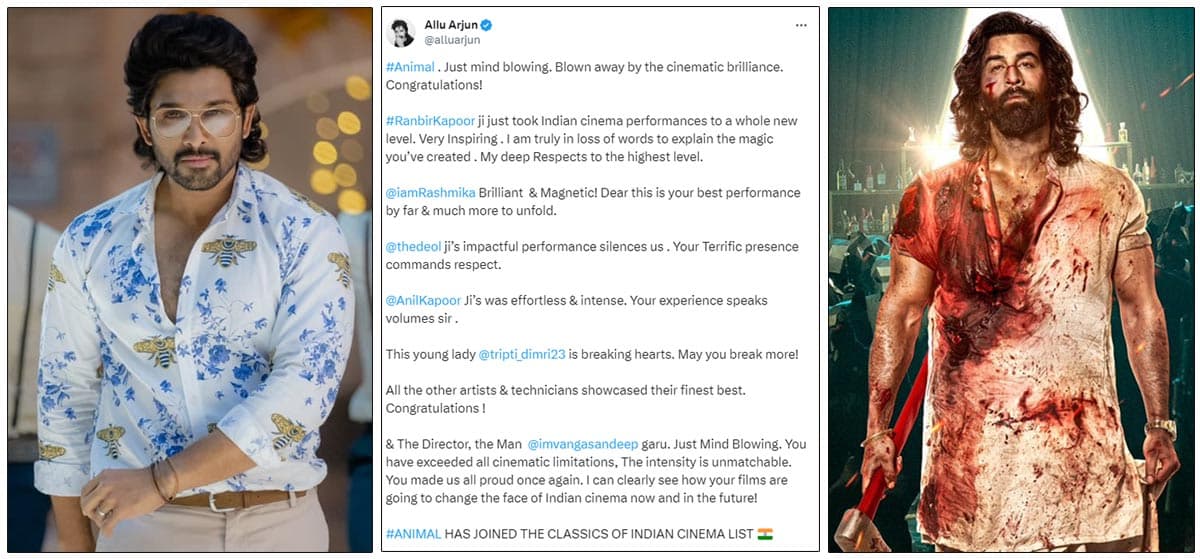 Allu Arjun Heaps Praise On Animal