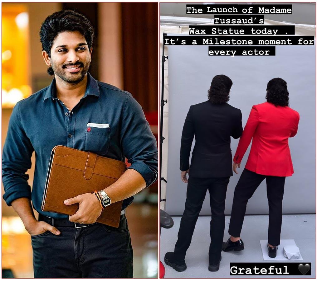 Allu Arjun Landed In Dubai For His Wax Statue Launch At Madame Tussaud Museum