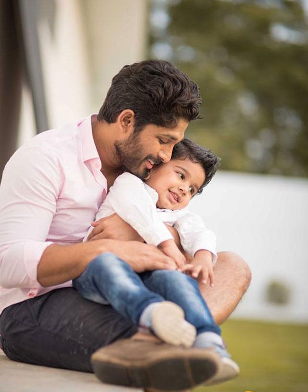 Allu Arjun and Ayaan Joyous Moment