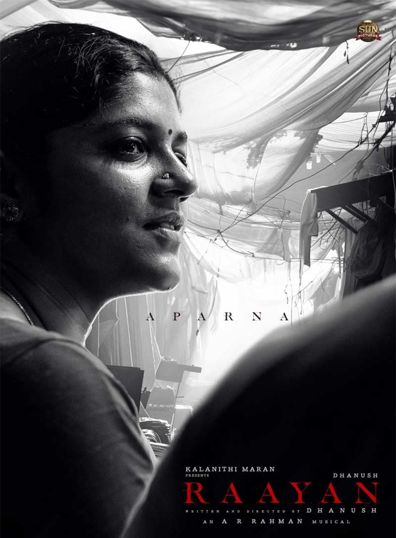 Aparna Balamurali First Look From Dhanush Raayan
