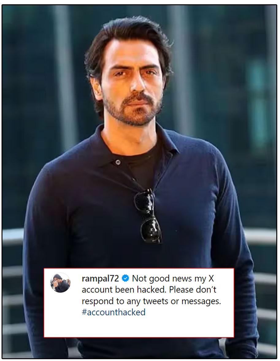 Arjun Rampal X Account Compromised