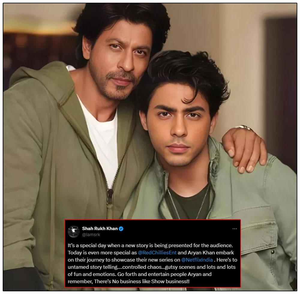 Shah Rukh Khan Son Aryan Khan Makes Directorial Debut With Netflix Series