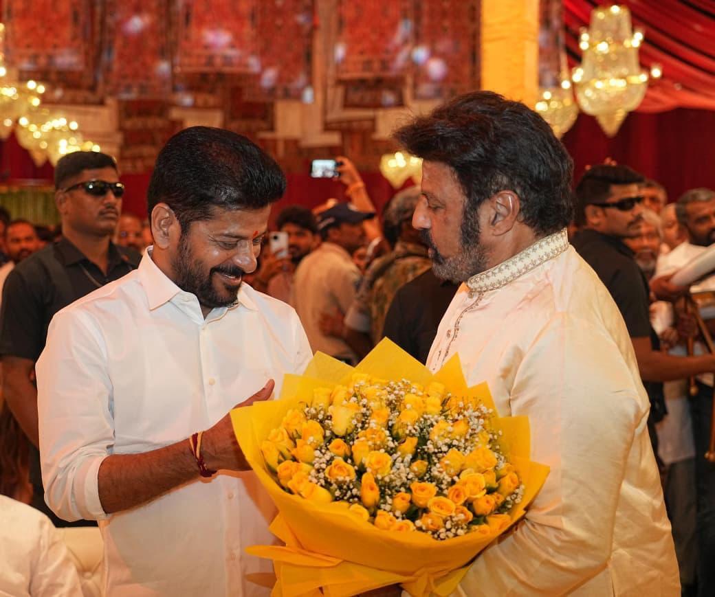 Nandamuri Balakrishna Attends CM Revanth Brother Daughter Wedding