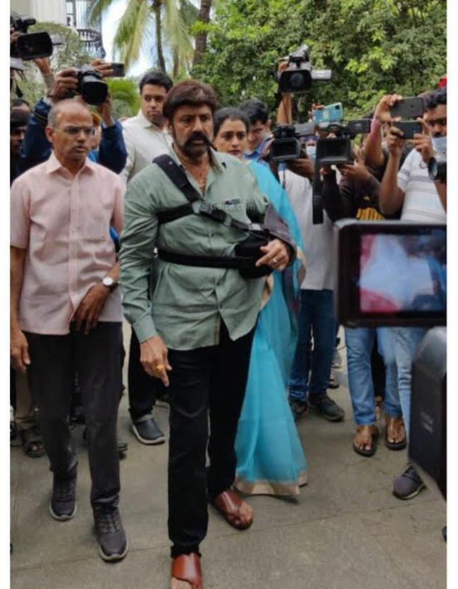 What happened to Balakrishna's hand?