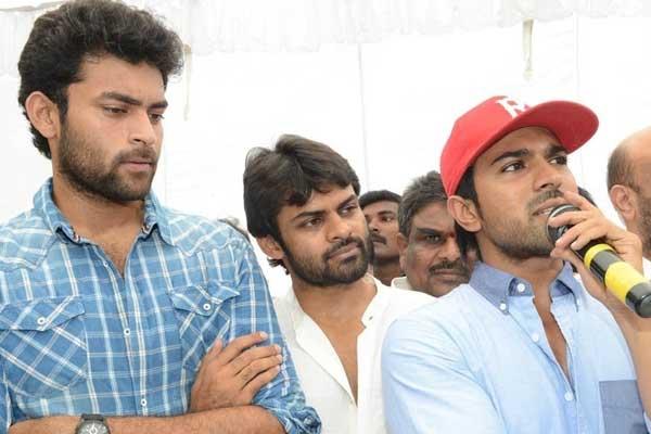Charan & Varun Support Niharika's Debut