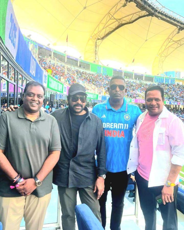 Mega Star clicked with star cricketers