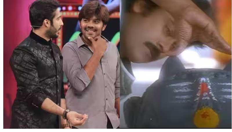 Sudigali Sudheer controversial skit on Chiranjeevi movie scene