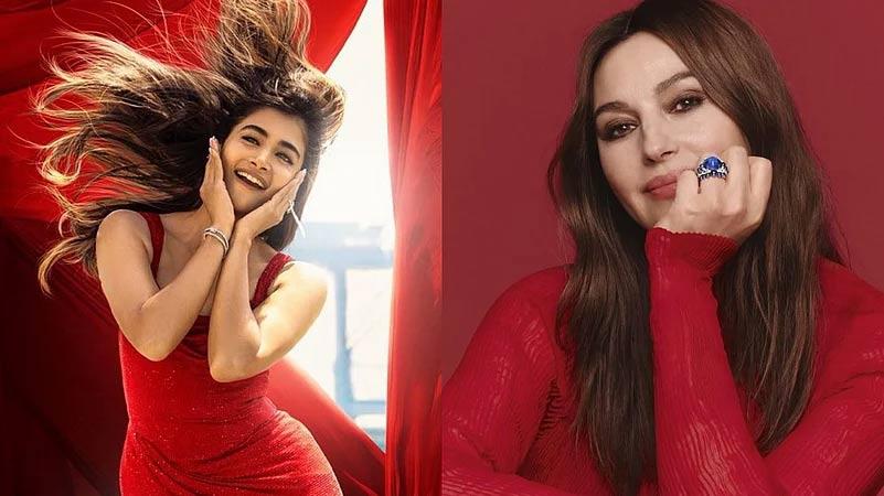 Italian Model Monica reaction for Coolie Monica song thrill Pooja Hegde