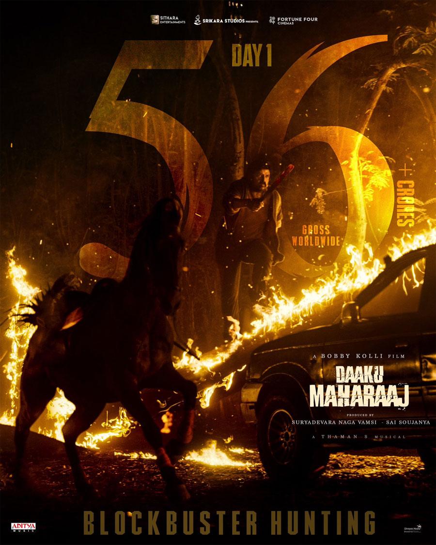 Daaku Maharaaj Grosses 56 Crores On First Day Worldwide
