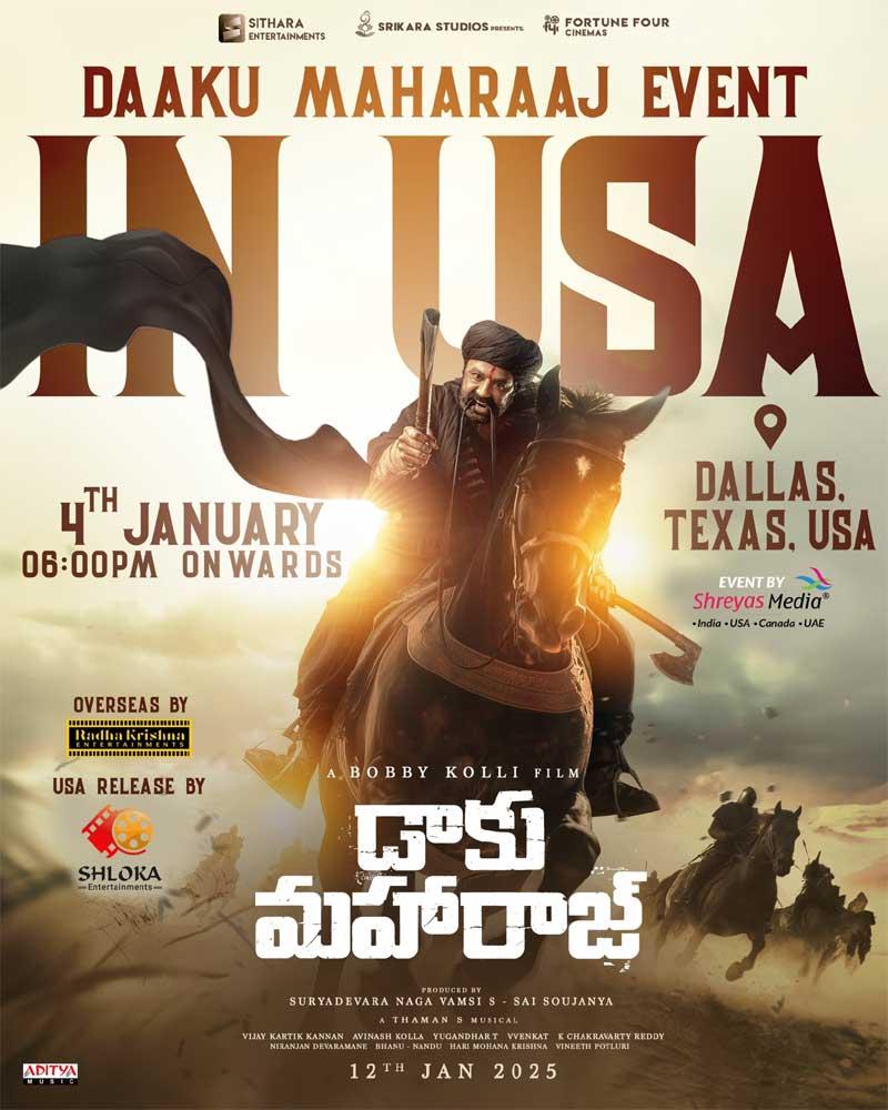 Daaku Maharaaj explosive event in USA
