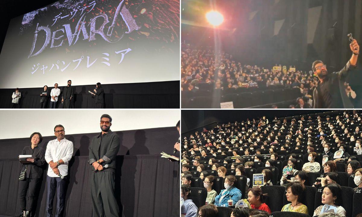 NTR gets sensational applause at Devara premiere in Japan