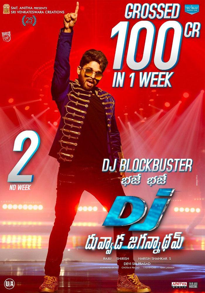 DJ Duvvada Jagannadham 1st Week Collections