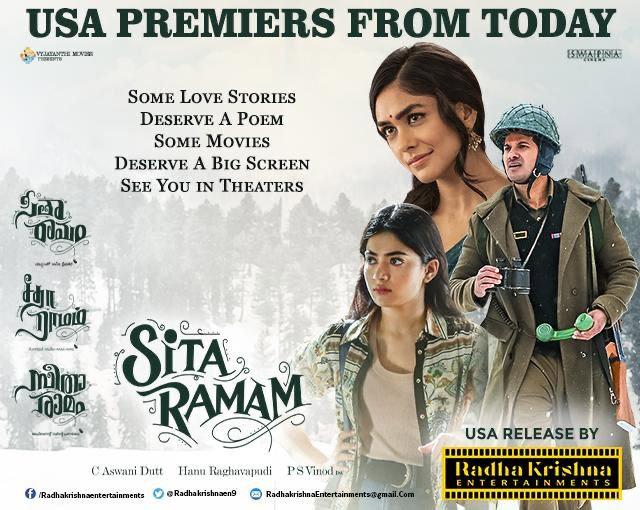 Sita Ramam US Premieres Today