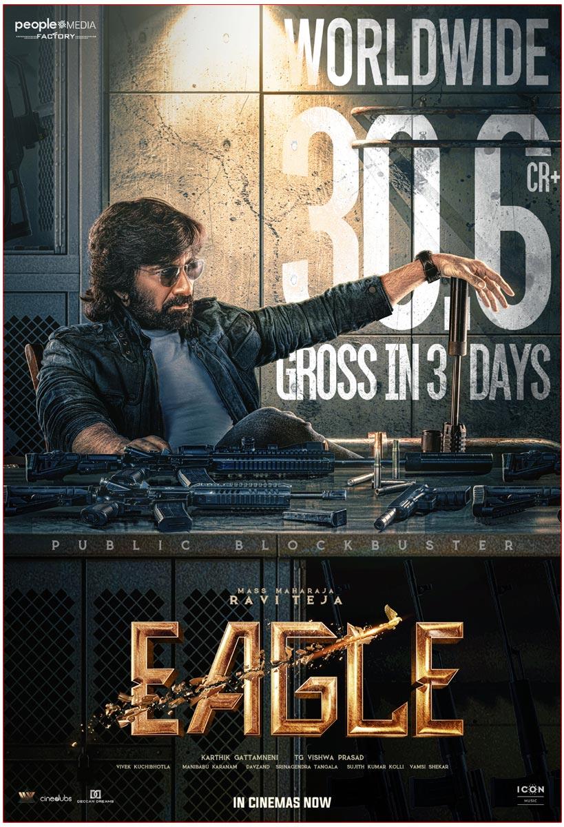 Ravi Teja Eagle Three Days Worldwide Collections