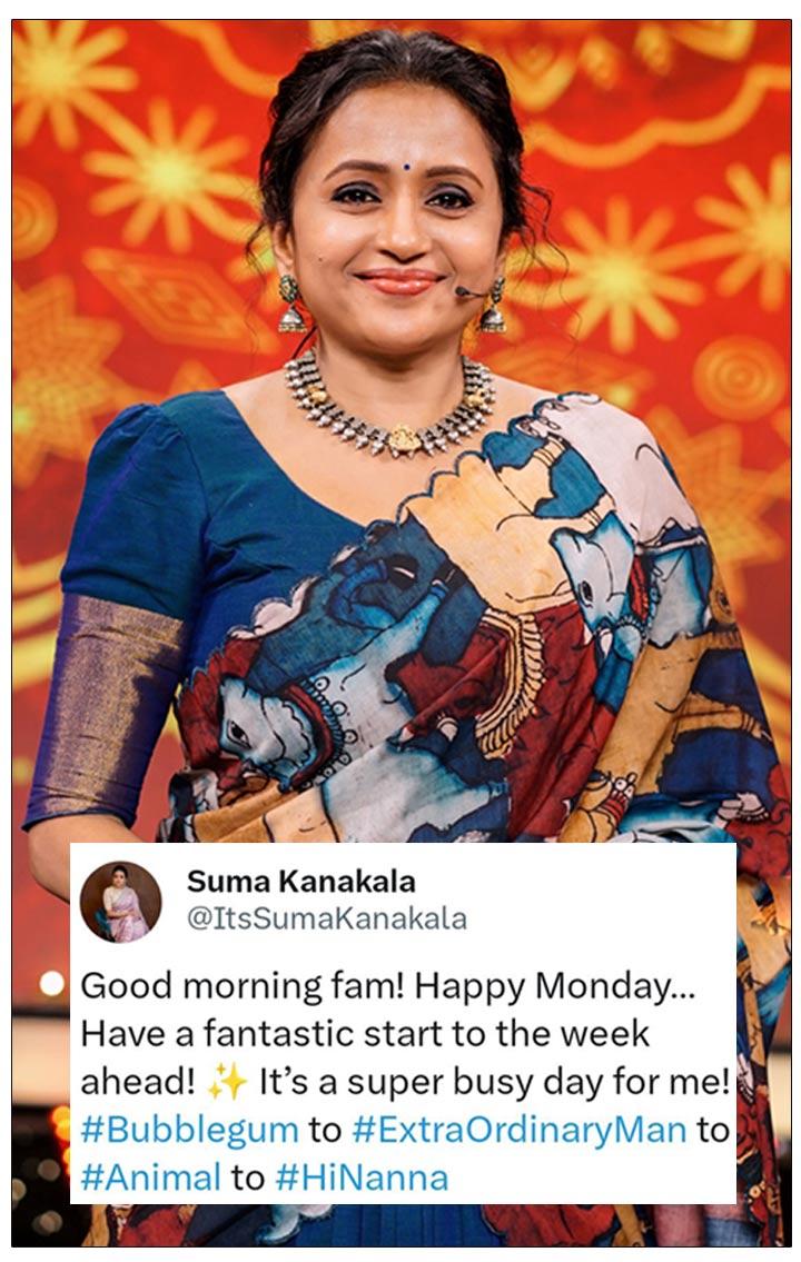 Suma Is Busy With Bubblegum, Extra Ordinary Man, Animal And Hi Nanna