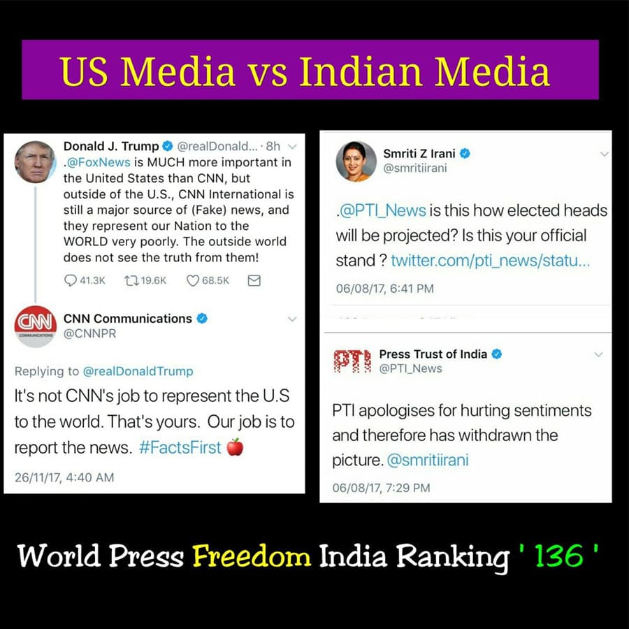Difference btw Indian and US Media!