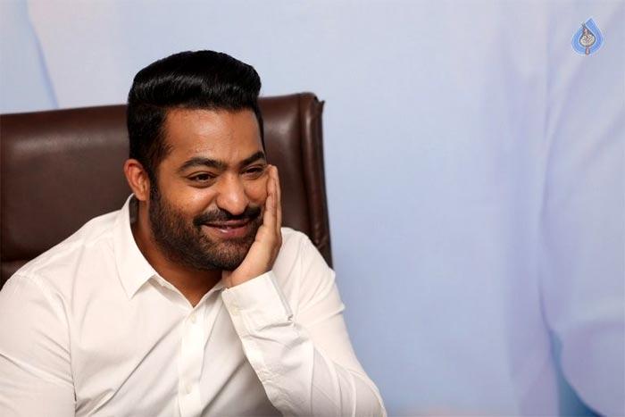 NTR in Happy Mood with Hat Trick!