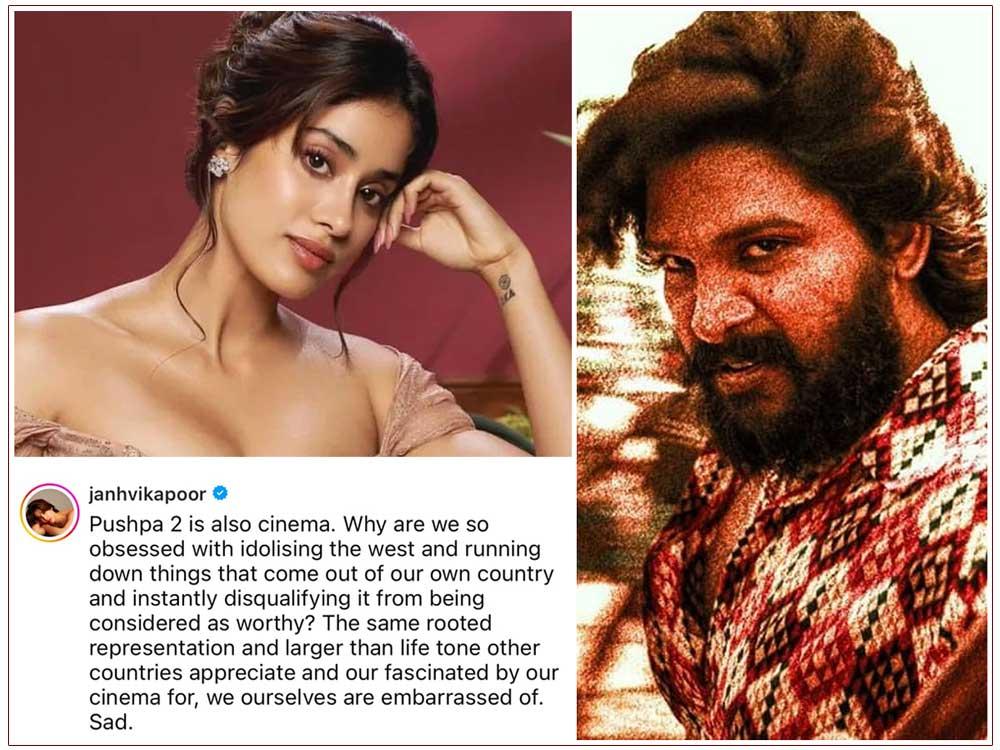 Janhvi Kapoor supports Pushpa over Interstellar