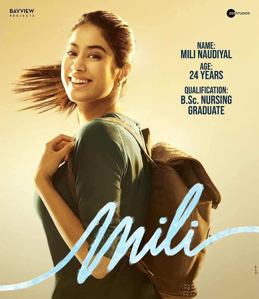 Janhvi as Mili First Look & Teaser