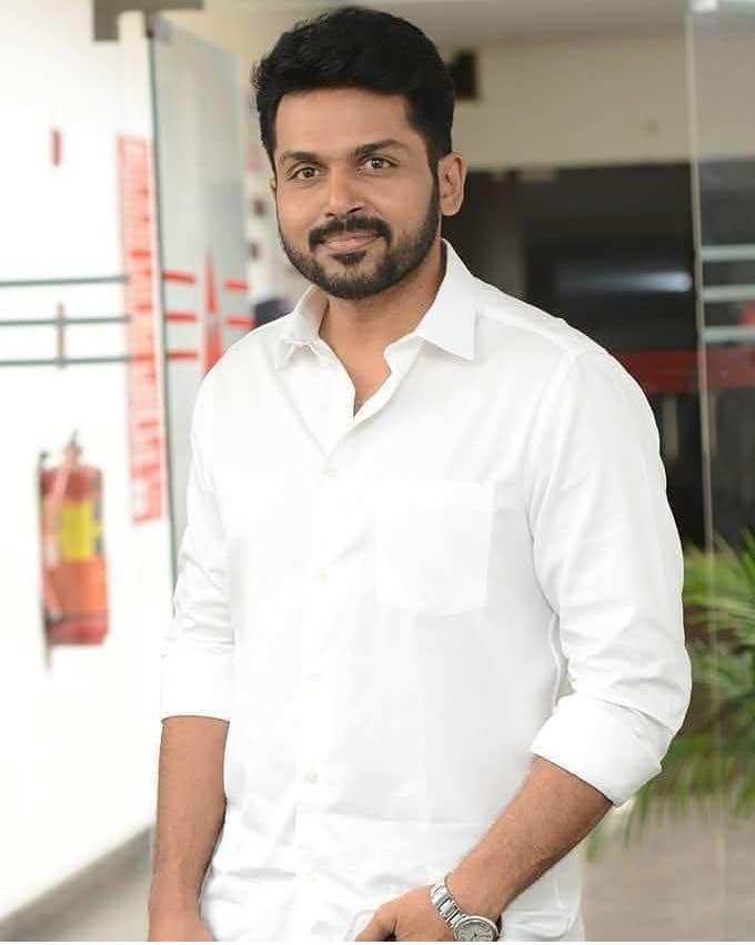 Karthi as a fan of the legendary actor