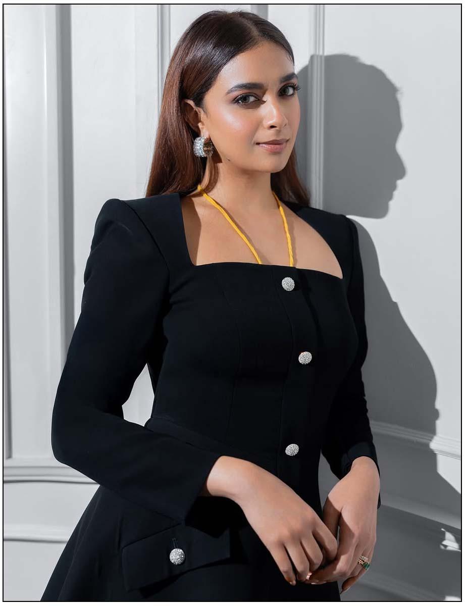 Keerthy Suresh Turns Heads In Black Dress