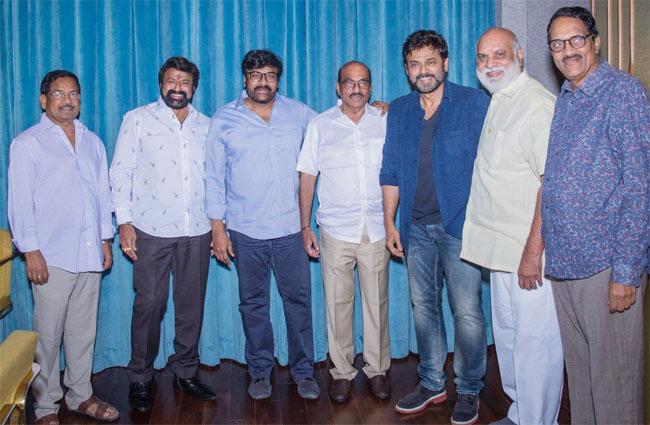 Chiru, Balayya, Venky Wish Legendary Maker