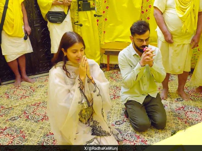 Virat Kohli Visit to Vrindavan with Anushka Sharma