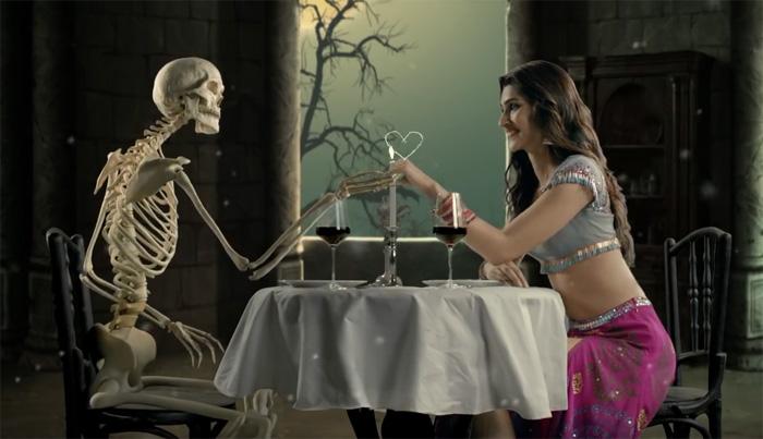 Star Heroine Dances With Skeleton