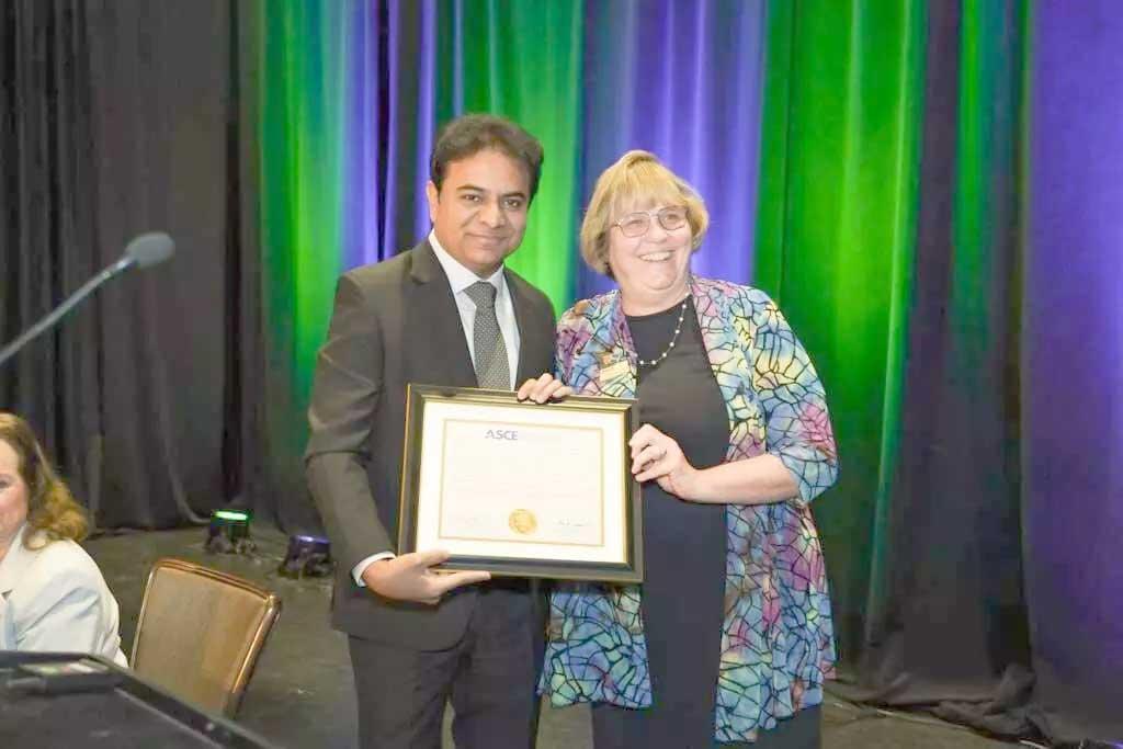 KTR receives prestigious award for Kaleswaram project