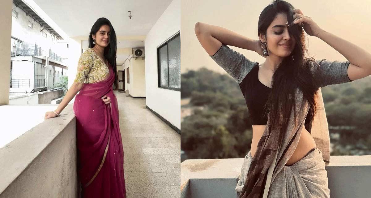 Kusitha Kallapu captivates in pink saree