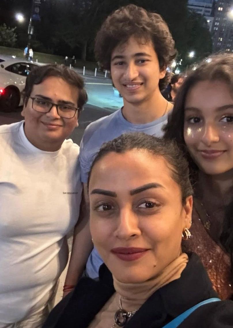 Namrata along with children enjoy Lady Gaga concert
