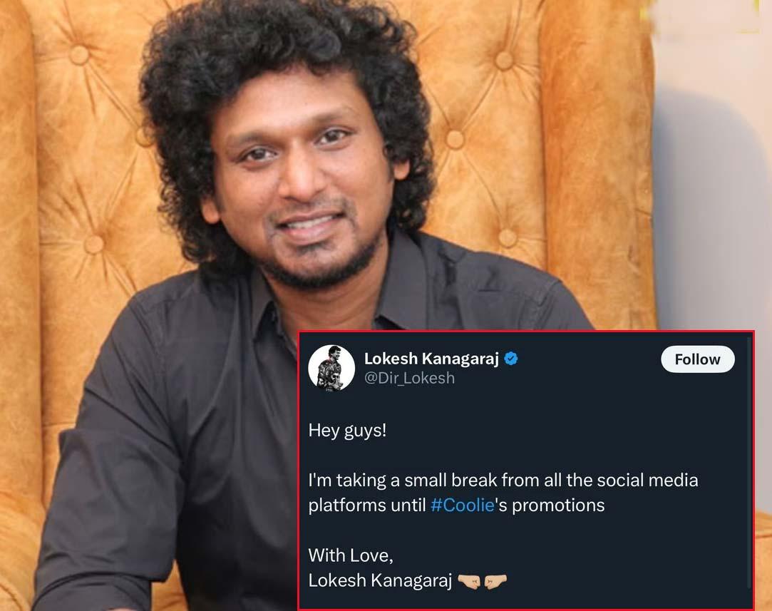 Director Lokesh Kanagaraj Takes Break from Social Media