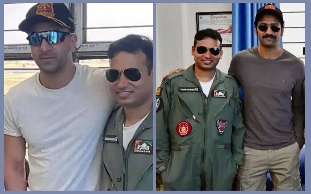 Vicky Kaushal And Ranbir Kapoor Spotted At Air Force Base
