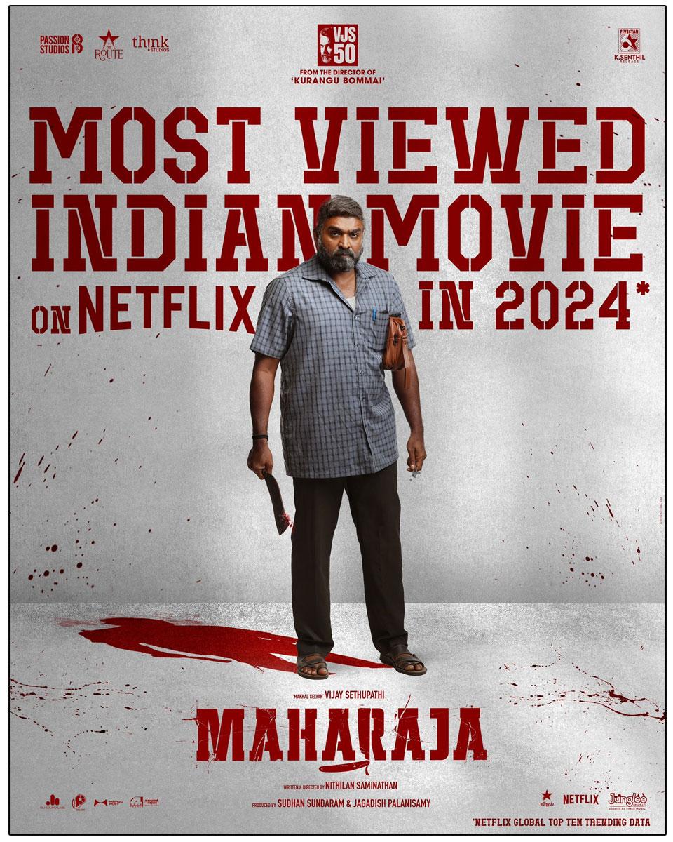 Vijay Sethupathi Maharaja Is The Most Watched Indian Movie On Netflix In 2024