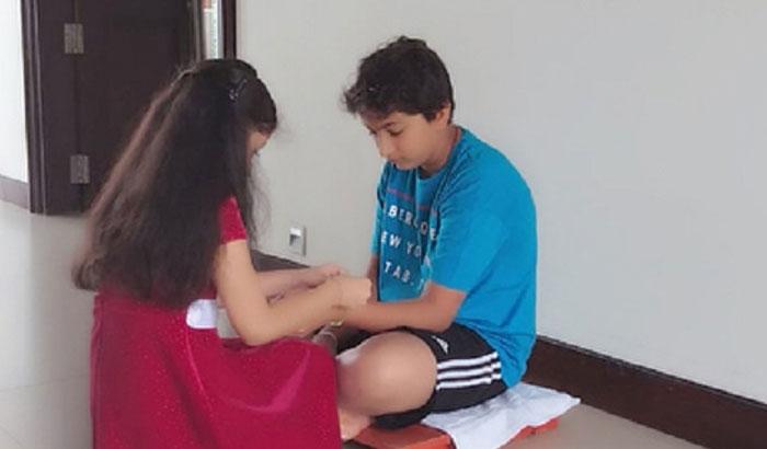 Mahesh Son & Daughter Traditional Raksha Bandhan