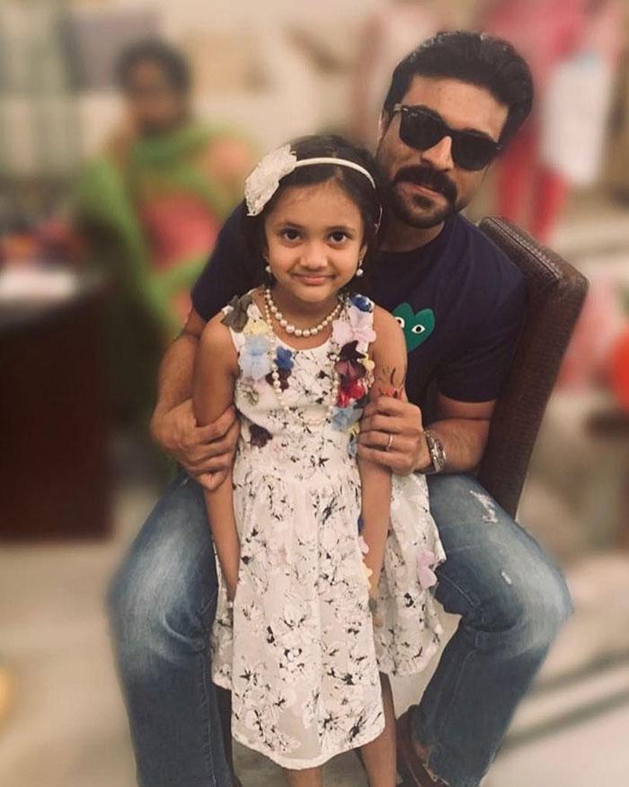 Charan with Cute Baby! Manchu Lakshmi Nostalgic