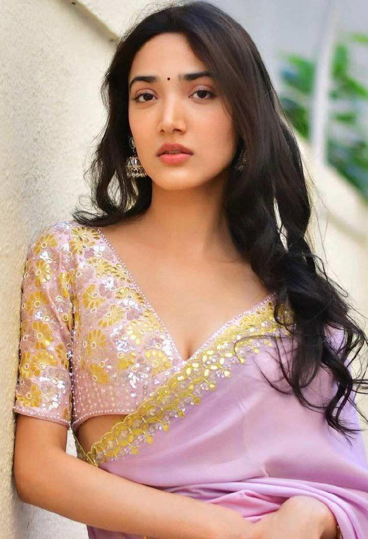Medha Shankar mesmerised in a pink saree